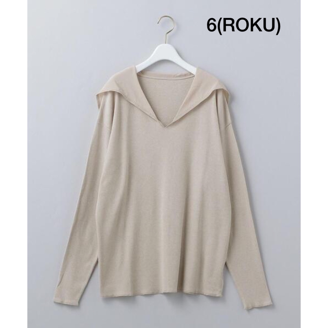 6 (ROKU) - 6(ROKU) SAILOR COLLAR カットソー セーラーカラー ロクの