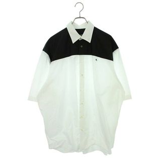 ラフシモンズ(RAF SIMONS)のラフシモンズ  222-M292/AMERICANO BICOLOR SHIRT バイカラー半袖シャツ メンズ 48(シャツ)