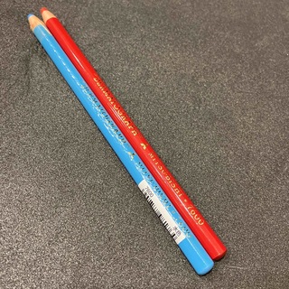 油性ダーマトグラフ 水色、赤 K7600三菱鉛筆