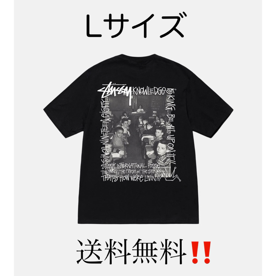 STUSSY CLASSROOM TEE ブラック Lサイズ