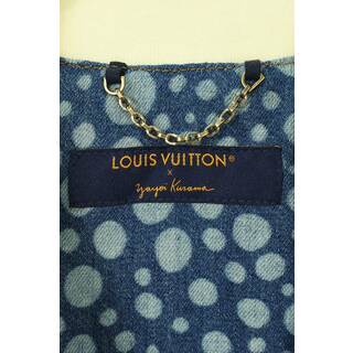 LOUIS VUITTON ルイヴィトン 23SS×草間彌生 インフィニティドットデニムシャツ半袖デニムシャツ ブルー RM232H YN4 HOS33W