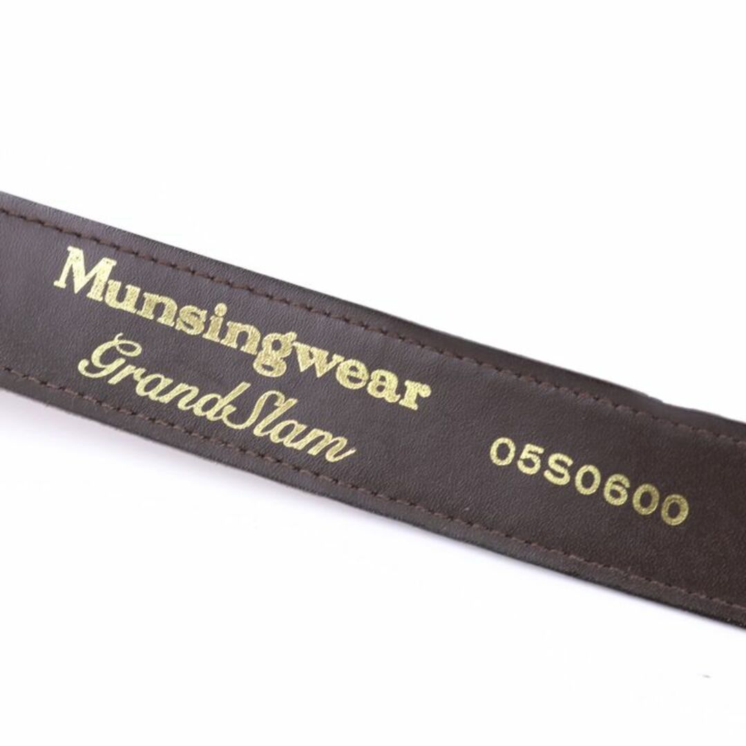 Munsingwear(マンシングウェア)のマンシングウェア グランドスラム ベルト 本革レザー 05S0600 ゴルフウエア 小物 レディース ブラウン Munsing wear レディースのファッション小物(ベルト)の商品写真