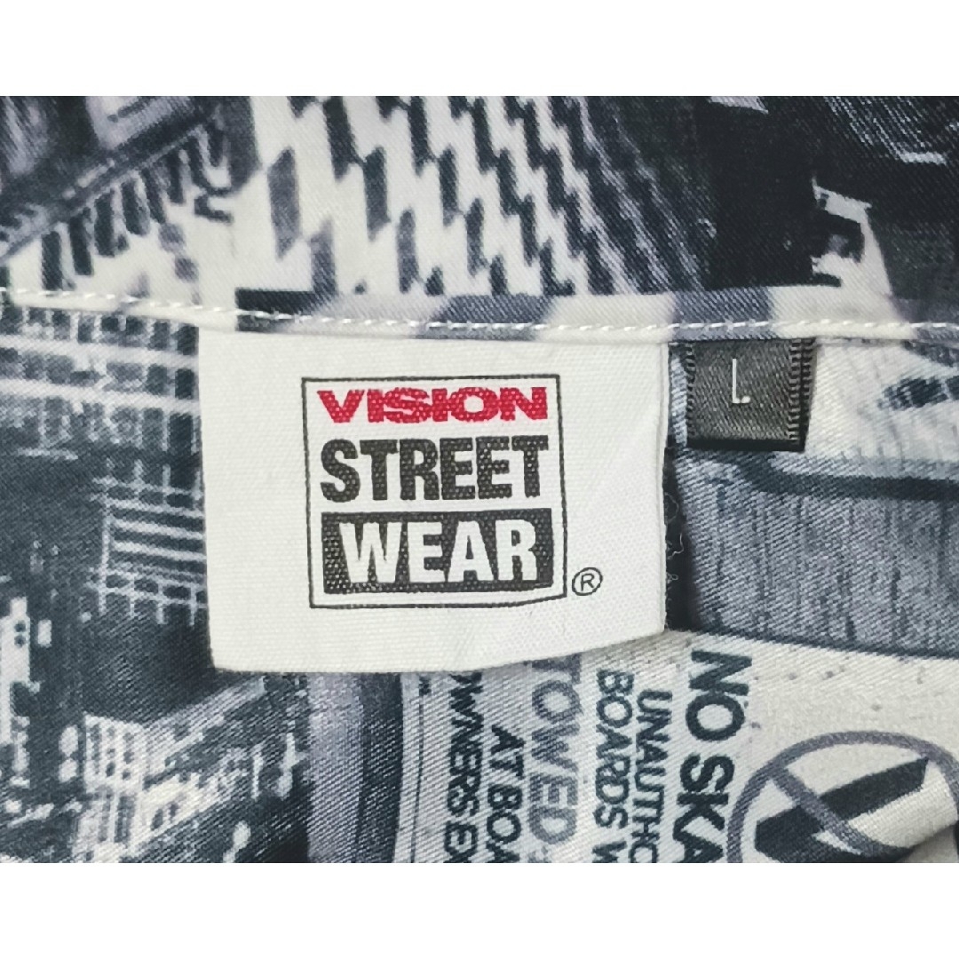 VISION STREET WEAR(ヴィジョン ストリート ウェア)の【VISION STREET WEAR】デザイン総柄半袖オープンカラーシャツ メンズのトップス(Tシャツ/カットソー(半袖/袖なし))の商品写真