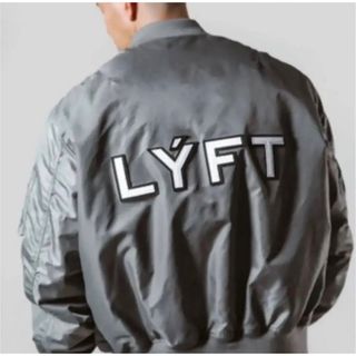 LÝFT LOGO PATCH MA-1 JACKET - BLACK