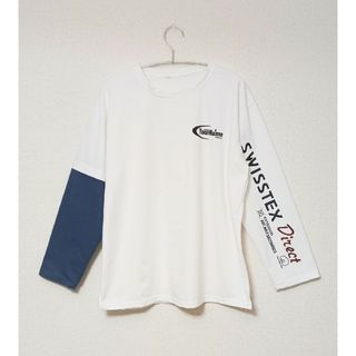 【韓国ファッション】ロンT トップス カットソー レイヤード クルーネック(Tシャツ(長袖/七分))