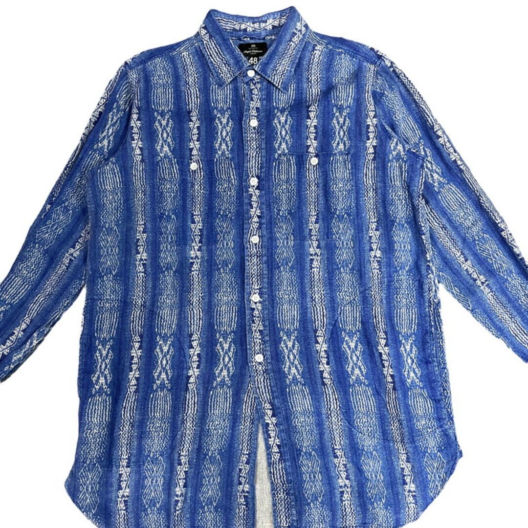 Nigel Cabourn AUTHENTIC 21SS BIG SHIRT PATTERN PRINTED LINEN 長袖