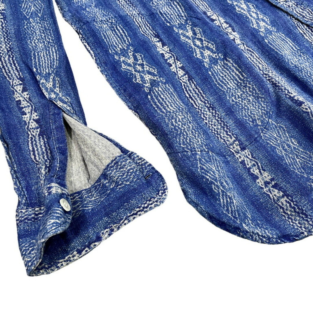 Nigel Cabourn AUTHENTIC 21SS BIG SHIRT PATTERN PRINTED LINEN 長袖