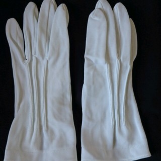 東レ、ナイロン100%白手袋(シワ有り、Lサイズ)(手袋)