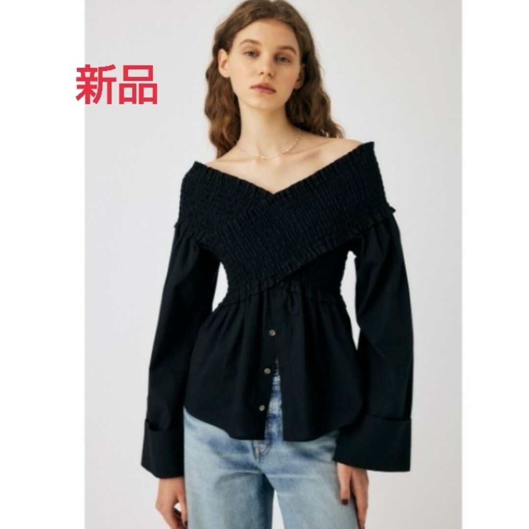 MOUSSYSHIRRING OFF SHOULDER シャツ