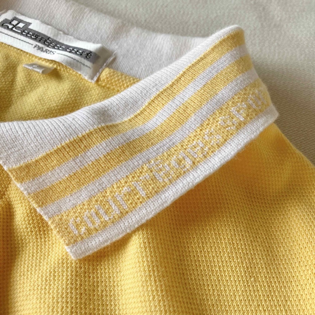 Courreges(クレージュ)のビンテージ クレージュ スポーツ ロゴ刺繍 長袖 ポロシャツ プルオーバーシャツ レディースのトップス(ポロシャツ)の商品写真