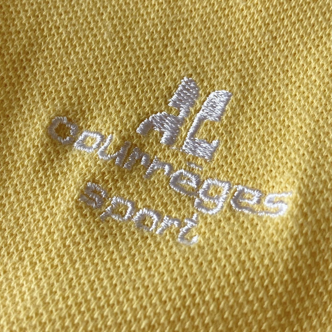 Courreges(クレージュ)のビンテージ クレージュ スポーツ ロゴ刺繍 長袖 ポロシャツ プルオーバーシャツ レディースのトップス(ポロシャツ)の商品写真