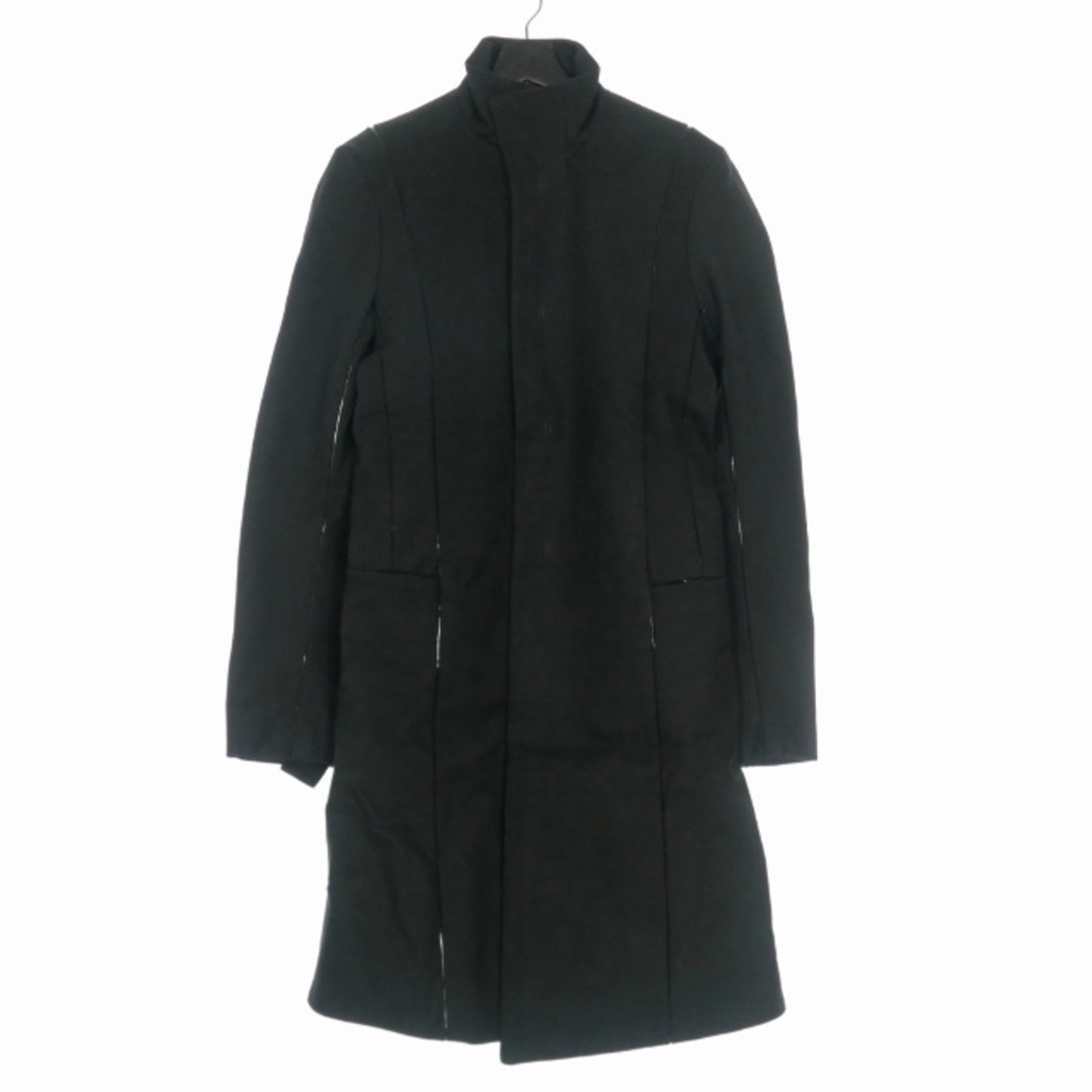 ボリスビジャンサベリ 14AW ハイネック ロング コート XS ブラック 黒