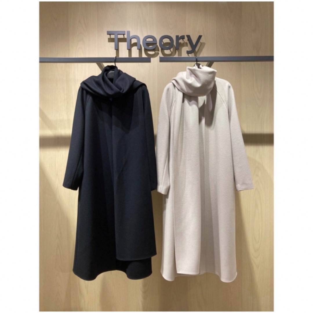 Theory 20aw スカーフ付きロングコート Theory 20aw スカーフ付きロングコート
