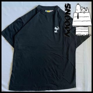 スヌーピー(SNOOPY)の激レア スヌーピー Tシャツ ワンポイント 刺繍ロゴ ヴィンテージ ビックサイズ(Tシャツ/カットソー(半袖/袖なし))