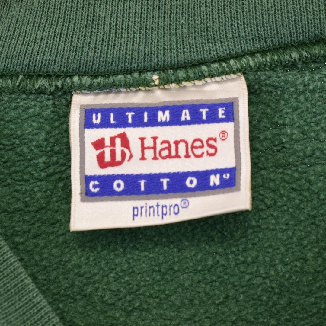 古着 90年代 ヘインズ Hanes ULTIMATE COTTON バックプリント スウェットシャツ トレーナー メンズXXL /eaa353477