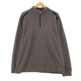 ナイキ(NIKE)の古着 ナイキ NIKE GOLF ゴルフ ハーフジップスウェットシャツ トレーナー メンズL /eaa370106(スウェット)