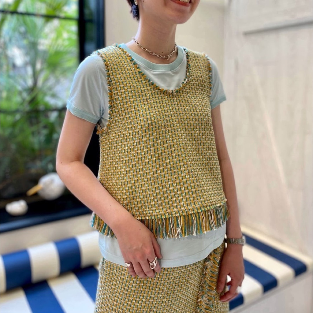 CABaN コットン リブコンビクルーネックプルオーバー 18,700の通販 by