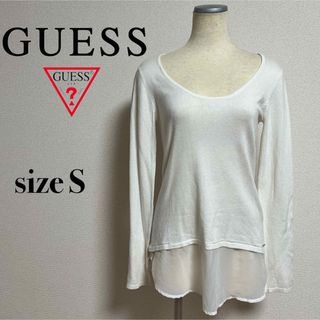 ゲス(GUESS)のGUESS ゲス ニット 長袖 チュニック ドッキングニット(ニット/セーター)