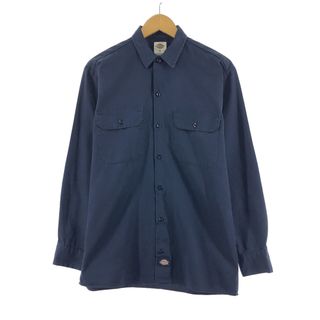 ディッキーズ(Dickies)の古着 ディッキーズ Dickies 長袖 ワークシャツ メンズM /eaa368179(シャツ)