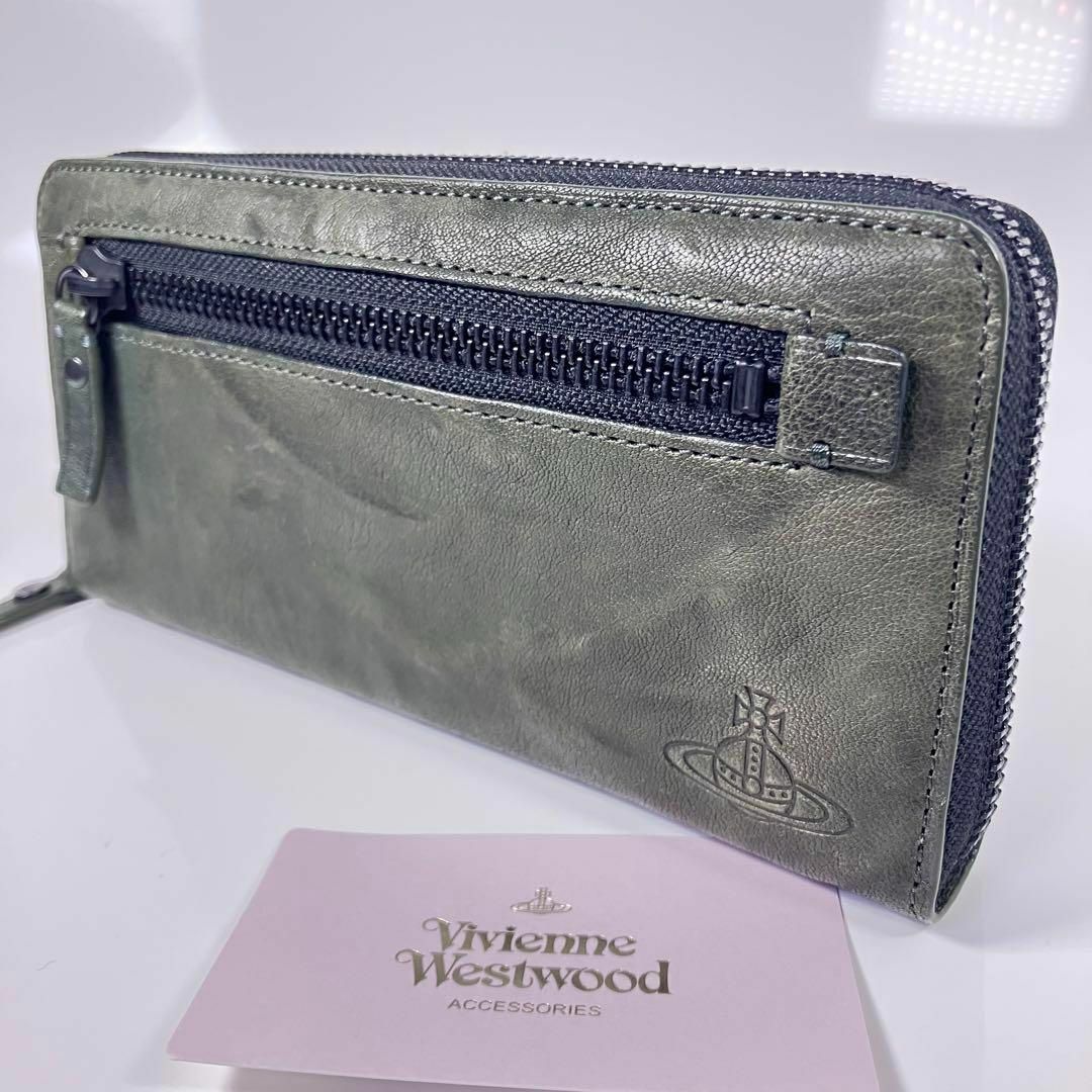 【Vivienne Westwood】スクイーズ ラウンドファスナー長財布 新品