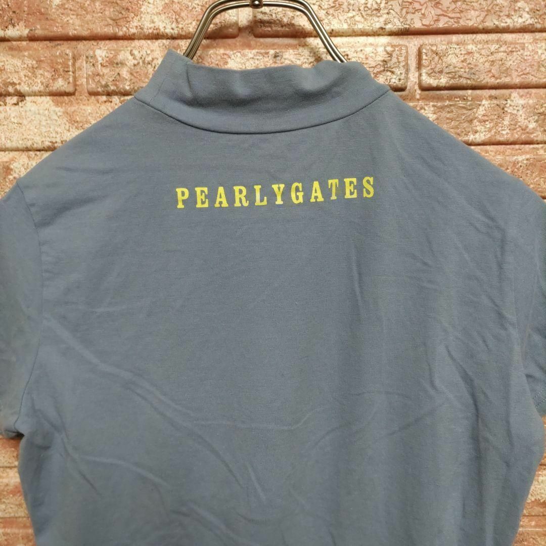 PEARLY GATES - パーリーゲイツ ハイネック 半袖Tシャツ ブルー サイズ ...