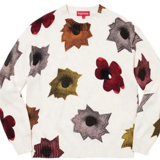 シュプリーム(Supreme)のSupreme Nate Lowman Sweater XL 白(ニット/セーター)