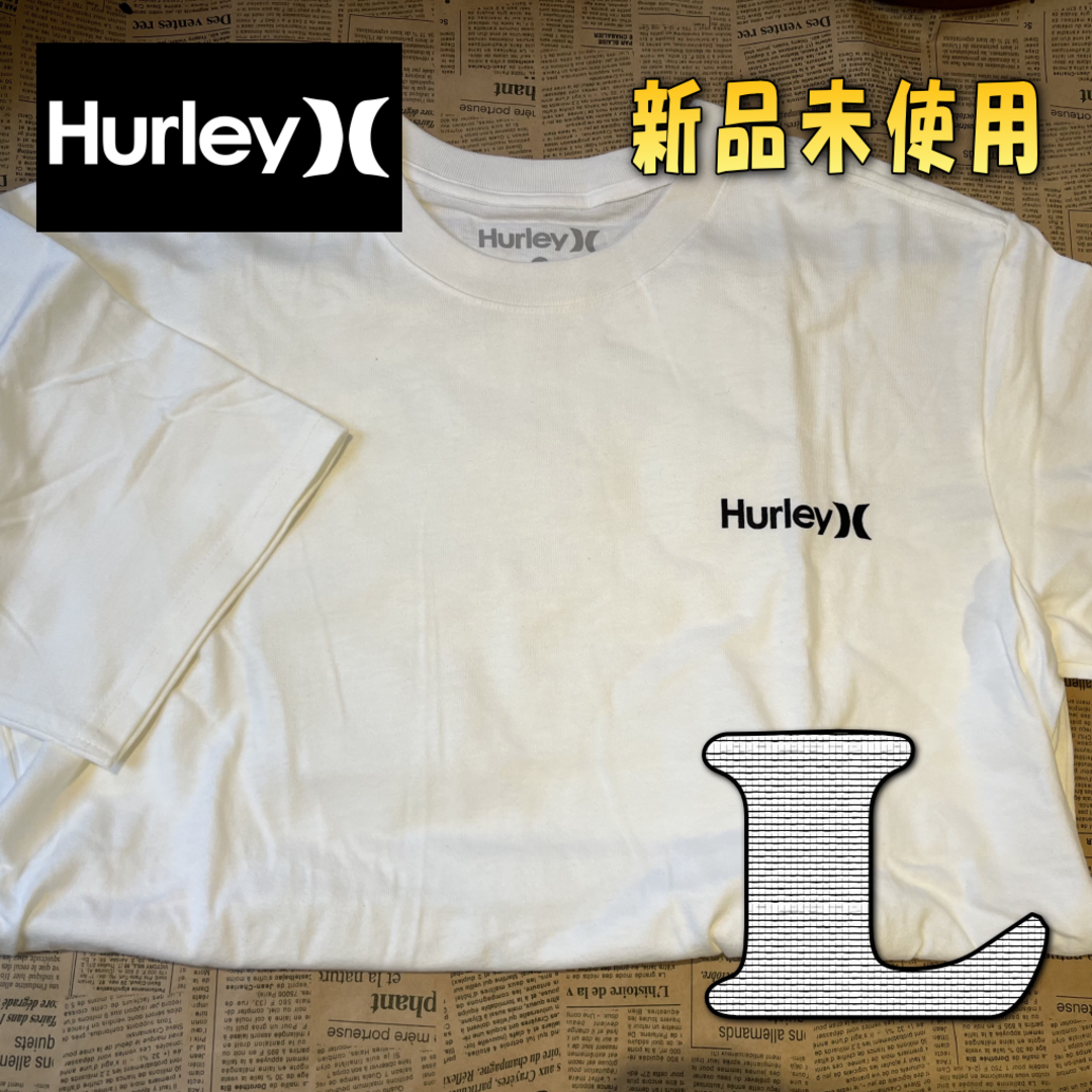 Hurley(ハーレー)のハーレー　hurley Tシャツ L 白　新品未使用 メンズのトップス(Tシャツ/カットソー(半袖/袖なし))の商品写真