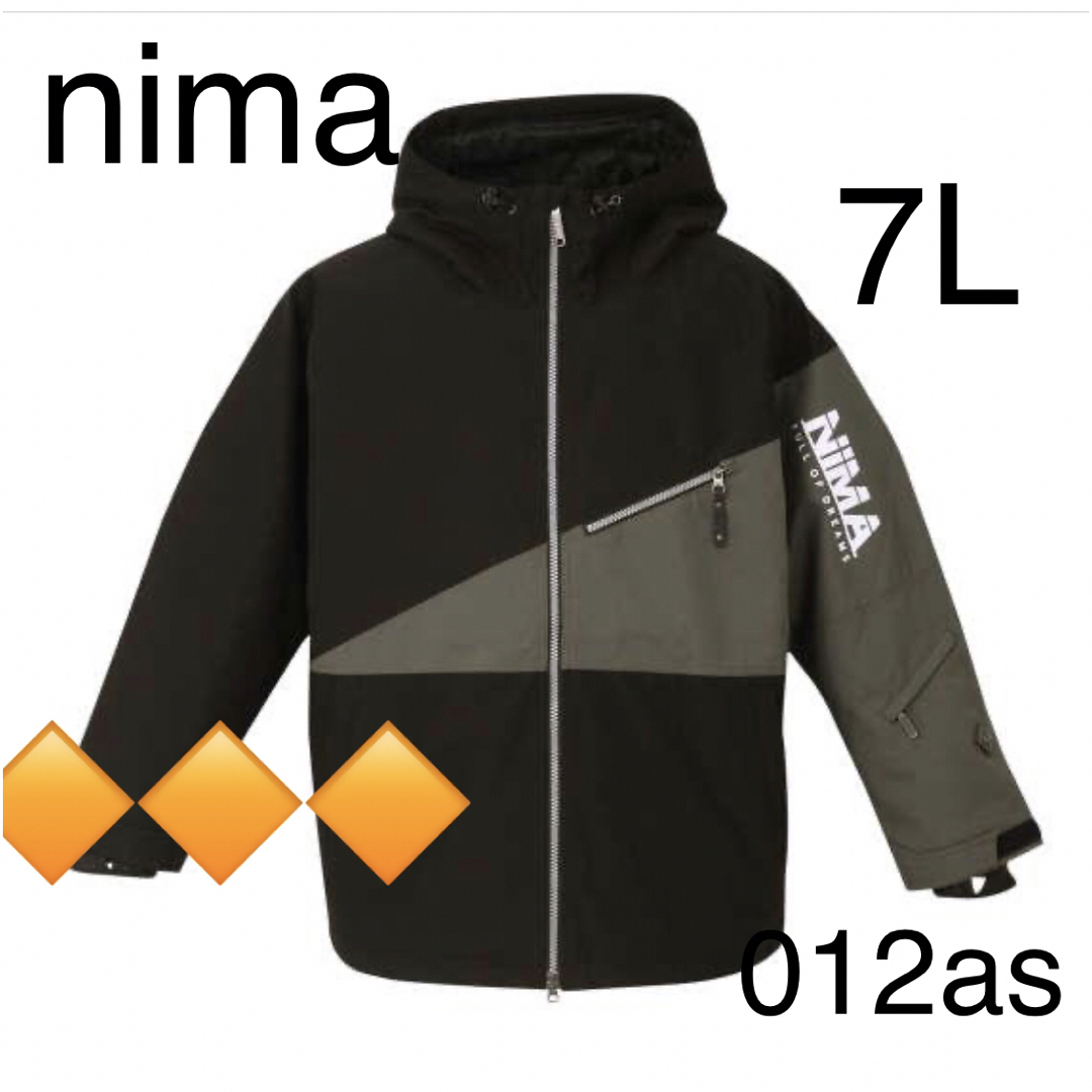 nima スノーボード ジャケット ブラック 1256-1320 7L