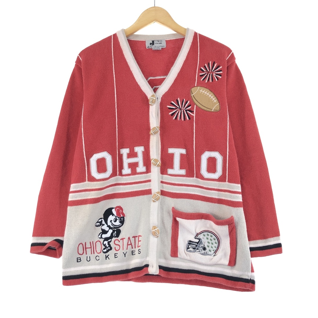 JTWO OHIO STATE BUCKEYES オハイオステート バックアイズ ラミー×コットンニットカーディガン メンズM /eaa371750JTWO特徴