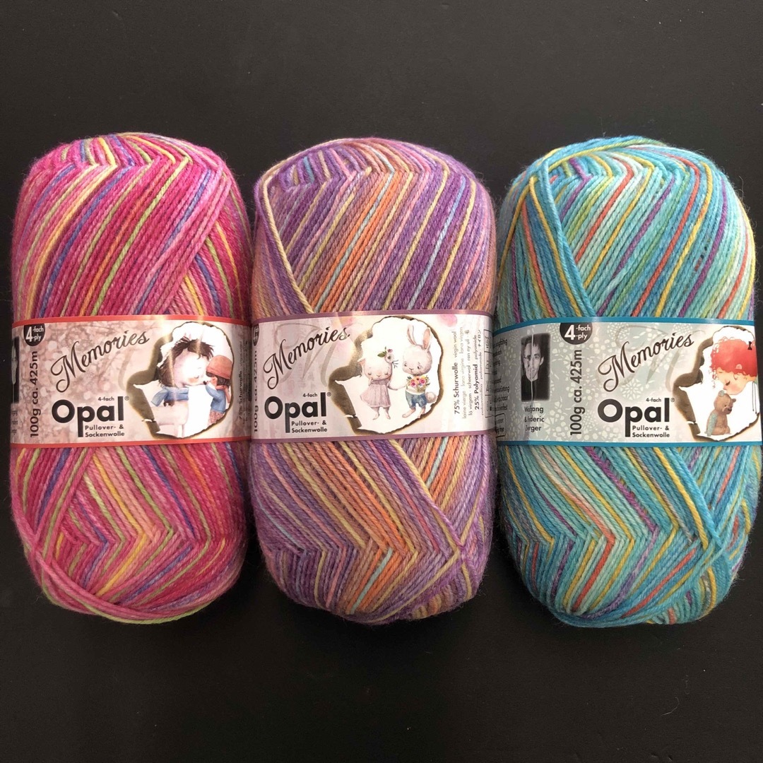 オパール毛糸 ☆ opal ☆ 3玉セット