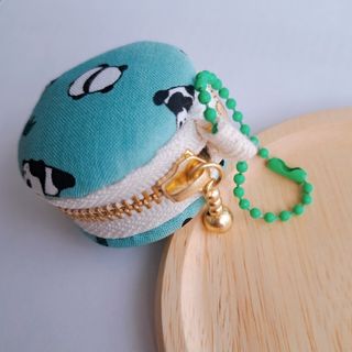 マカロンポーチ🐼親子パンダ☆グリーンの通販 by Maron sans macaron's