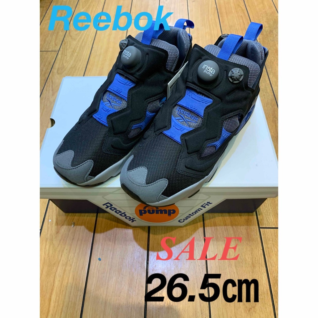 Reebok(リーボック)の✨新品✨Reebok リーボック インスタポンプヒューリー  ブラック　ブルー メンズの靴/シューズ(スニーカー)の商品写真