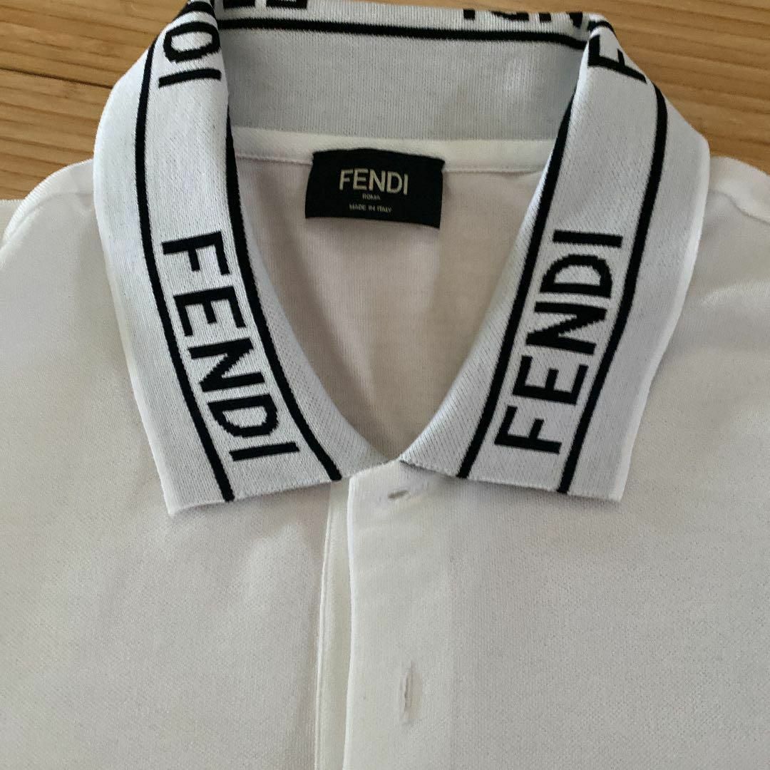 FENDI(フェンディ)のFENDI フェンディ カラー ロゴ ポロシャツ 半袖 メンズ メンズのトップス(ポロシャツ)の商品写真