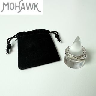 インディアンジュエリー(INDIAN JEWELRY)の新品未使用 MOHAWK  ホワイトバッファローダブルリング 15.5〜16号(リング(指輪))