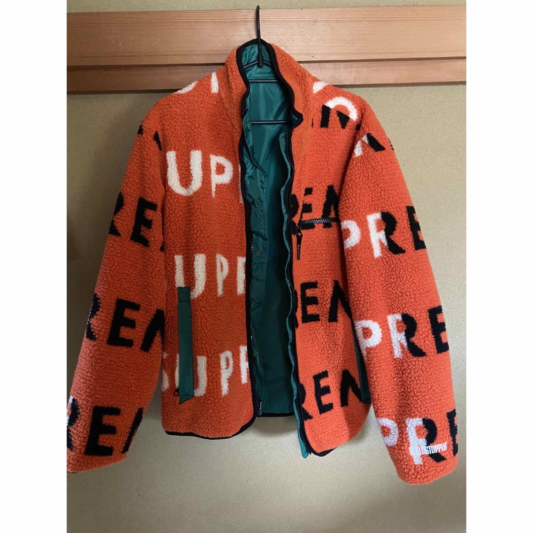 Supreme - supreme 18AW リバーシブルロゴ フリースジャケット サイズ
