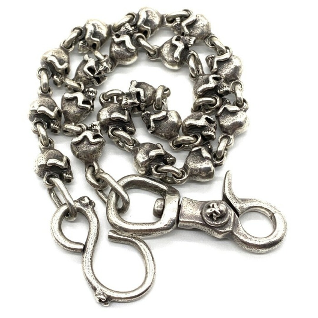 THIRTEEN DESIGNS サーティーンデザイン SKULL WALLET CHAIN 20 スカルウォレットチェーン SV925 Size 50cm