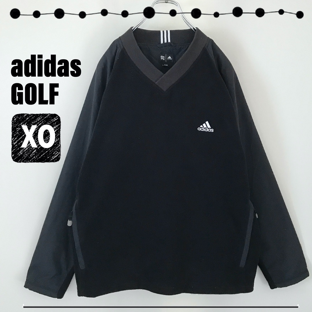 adidas GOLF★ゴルフ★フリース&ナイロン★プルオーバー ジャケットXO