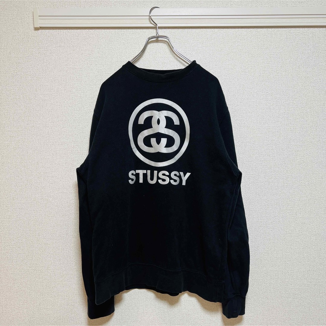 80s 90s OLD stussy シャネルロゴ　SSリンク　スウェット