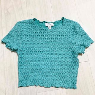 トップショップ(TOPSHOP)のtopshop クロシェ クロップドトップス(Tシャツ(半袖/袖なし))