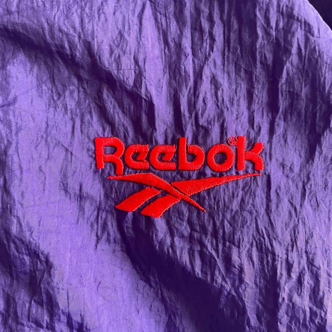 美品✨リーボック Reebok 刺繍ロゴ 切り替え ダウンジャケット L