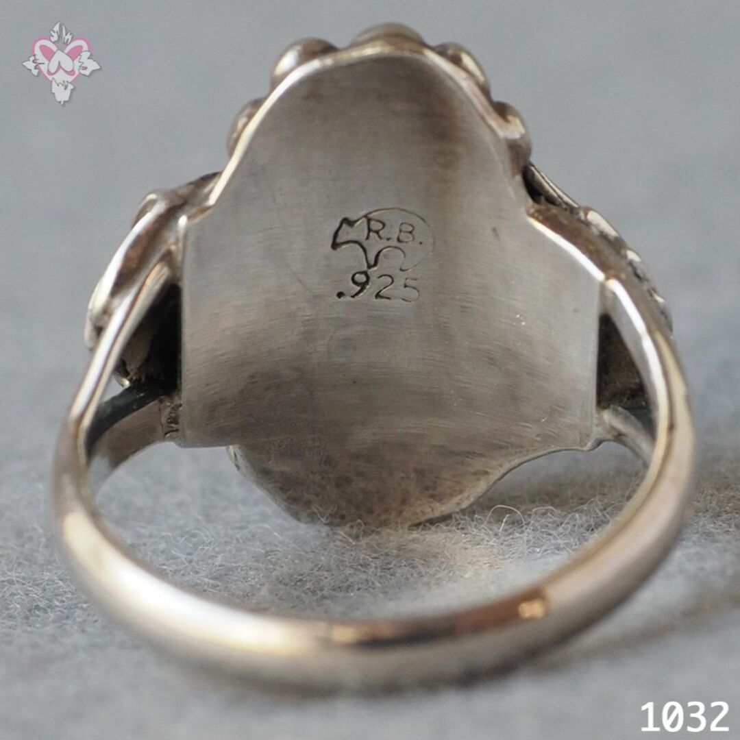 INDIAN JEWELRY - ターコイズ フェザー リング シルバー 925 INDIAN JEWELRY - ターコイズ フェザー リング シルバー 925