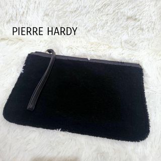 ピエールアルディ(PIERRE HARDY)の【極美品】ピエールアルディ　 ボア&レザー 　クラッチバック　冠婚葬祭(セカンドバッグ/クラッチバッグ)