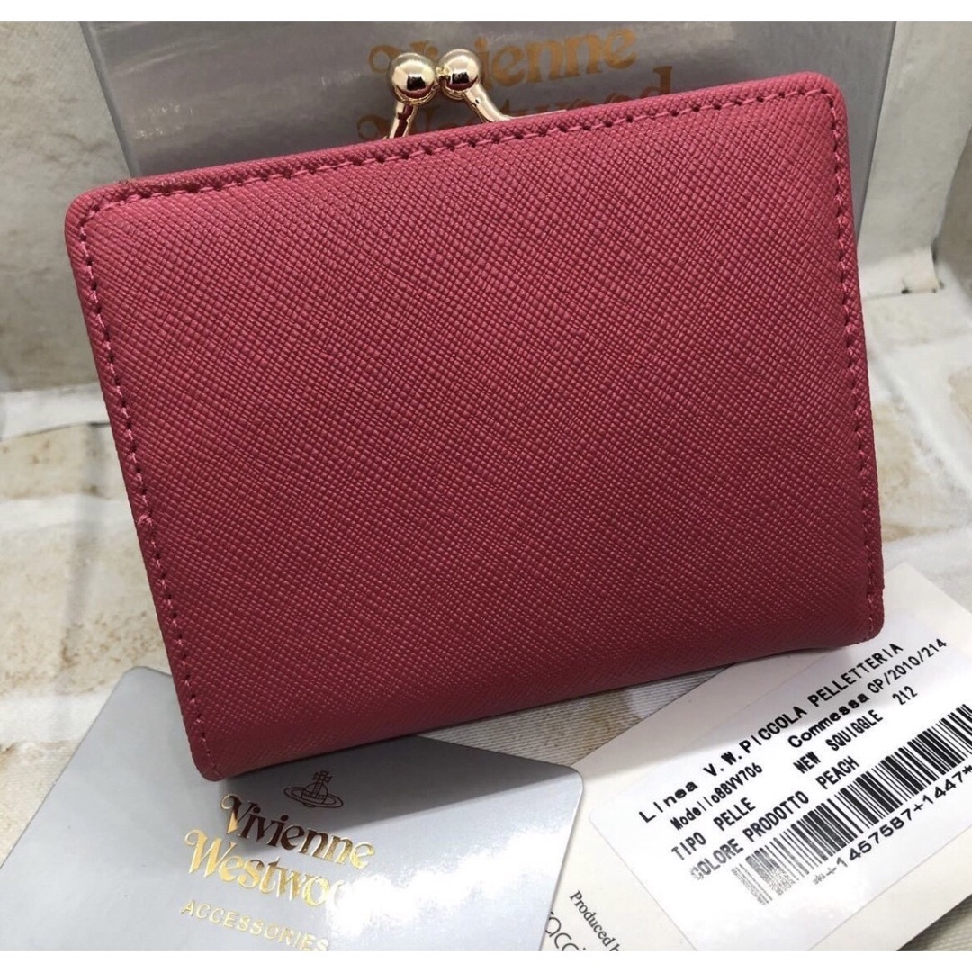 Vivienne Westwood 二つ折り 財布 ピンク 未使用品 - 財布