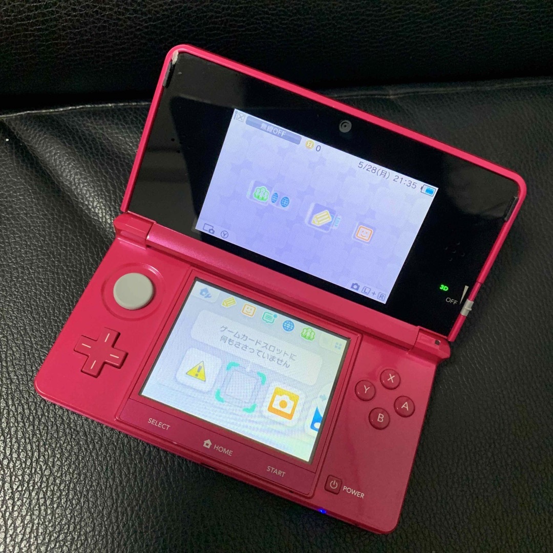 ニンテンドー3DS(ニンテンドー3DS)の任天堂3DSグロスピンク エンタメ/ホビーのゲームソフト/ゲーム機本体(携帯用ゲーム機本体)の商品写真