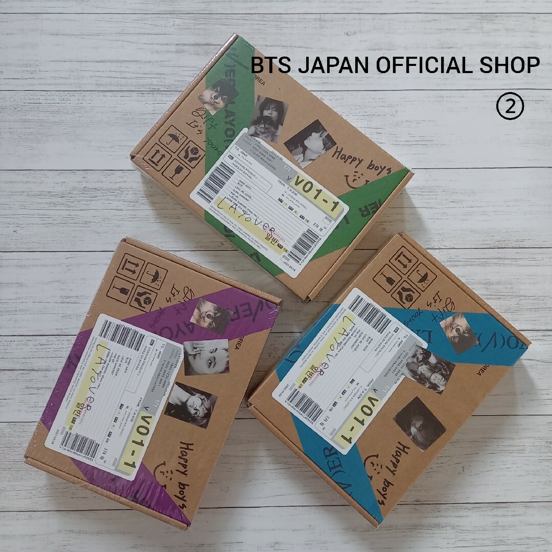 BTS　V　Layover　シールかぶりなし 【 新品未開封　3形態セット】 ②韓国