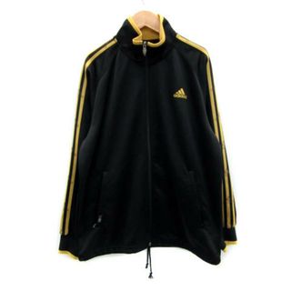 アディダス(adidas)のアディダス ジャージ ジャケット ミドル丈 スタンドカラー S ブラック 黒(その他)