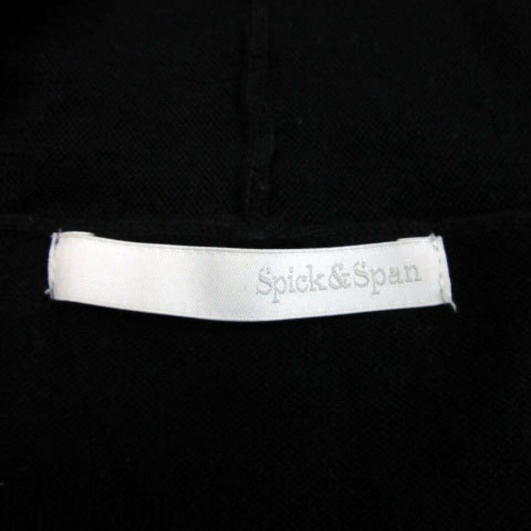 Spick & Span(スピックアンドスパン)のスピック&スパン ニット カットソー 長袖 Vネック アンゴラ混 ブラック 黒 レディースのトップス(ニット/セーター)の商品写真