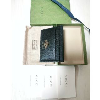 Gucci - 【ほぼ新品】グッチ GG レザー カードケース 名刺入れ 定期