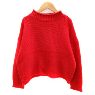 ザショップティーケー(THE SHOP TK)のザショップティーケー ニット セーター 長袖 ハイネック S 赤 ■MO(ニット/セーター)