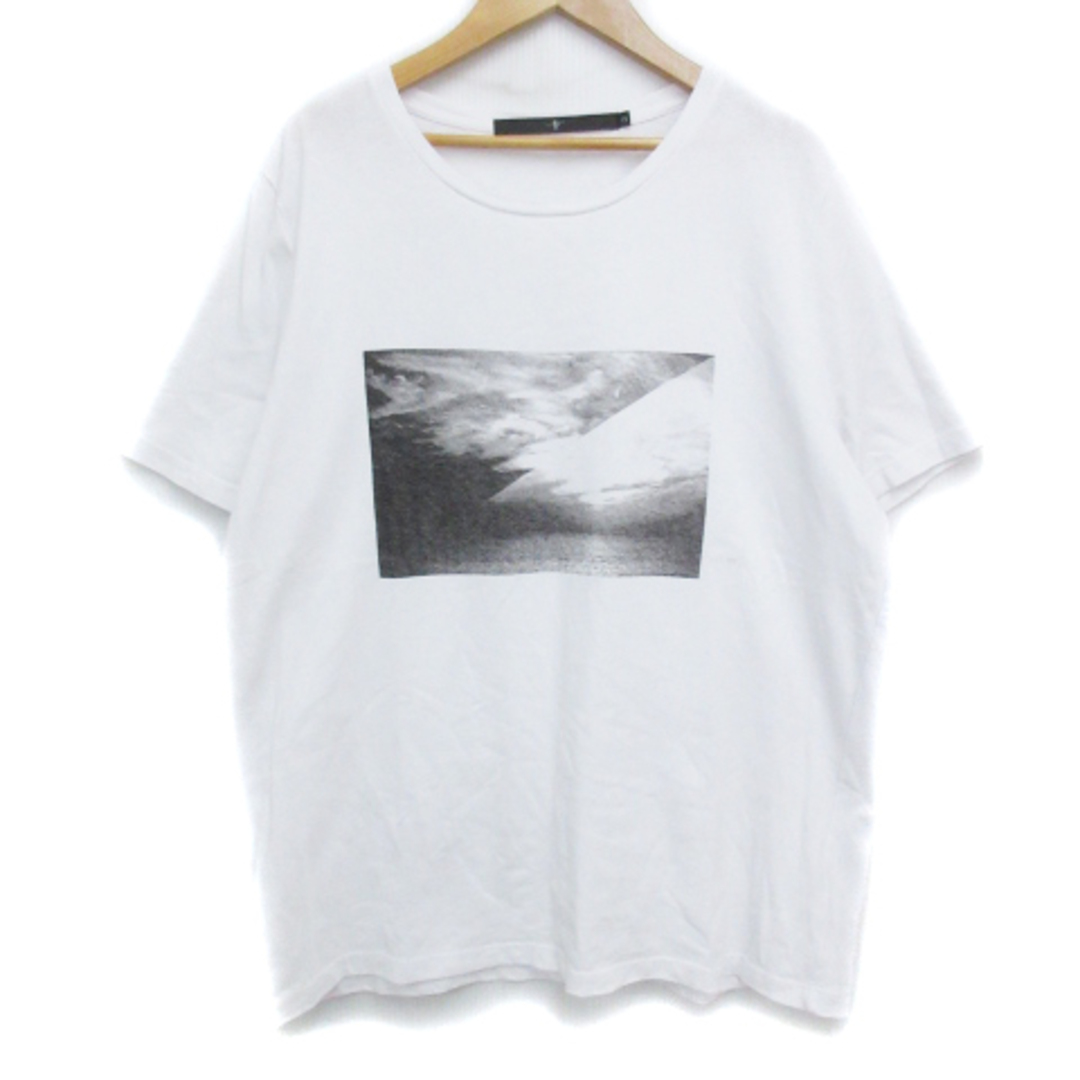NO ID. - ノーアイディー Tシャツ カットソー 半袖 Uネック プリント 2